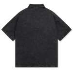 Shirt Prada Black Denim Button-Up Logo PD041 - Image 2