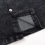 Shirt Prada Black Denim Button-Up Logo PD041 - Image 4