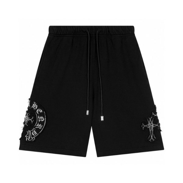15644.jpg Shorts Chrome Hearts Black Cross Patch CH031 - Image 1