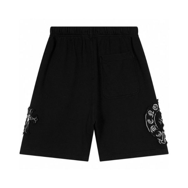 Shorts Chrome Hearts Black Cross Patch CH031 - Image 2