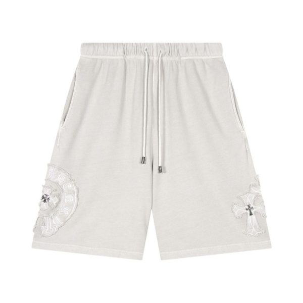 15659.jpg Shorts Chrome Hearts White Cross Patch CH032 - Image 1