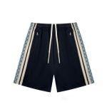 Shorts Gucci GG Stripe Trim Black GC093