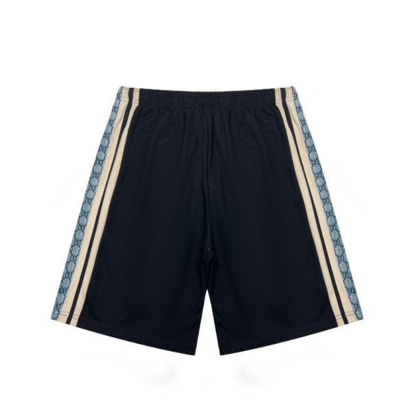 Shorts Gucci GG Stripe Trim Black GC093 - Image 2