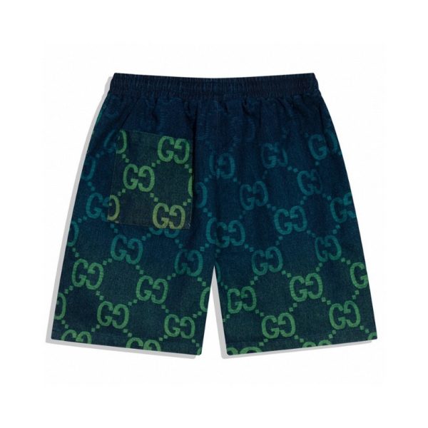 Shorts Gucci Multicolor GG Denim GC092 - Image 2