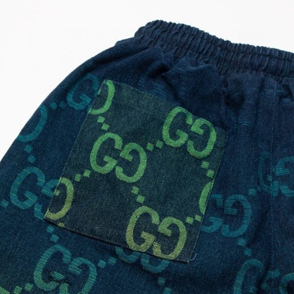 Shorts Gucci Multicolor GG Denim GC092 - Image 7