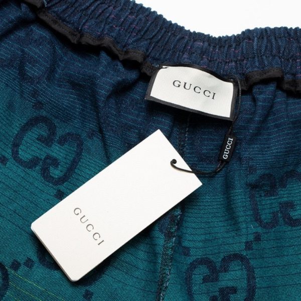 Shorts Gucci Multicolor GG Denim GC092 - Image 8
