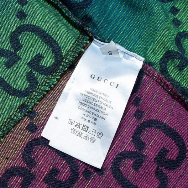 Shorts Gucci Multicolor GG Denim GC092 - Image 9