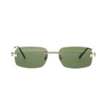 Sunglasses Cartier Gold Frame Green Lenses CTR004 - Image 3