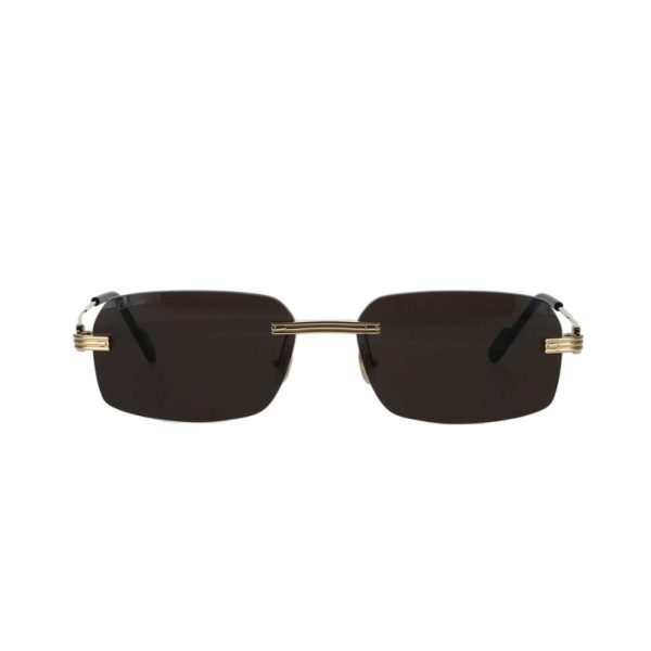 Sunglasses Cartier Gold Frame Green Lenses CTR004 - Image 4
