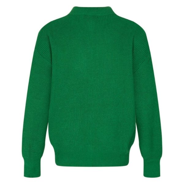 Sweater Louis Vuitton Green Knit Zip-Up LV001 - Image 2