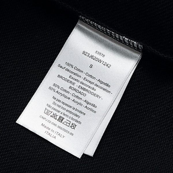 Sweatshirt Dior Black Logo Crewneck DO053 - Image 8