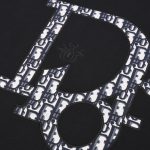 Sweatshirt Dior Black Oversized Logo Crewneck DO054 - Image 6