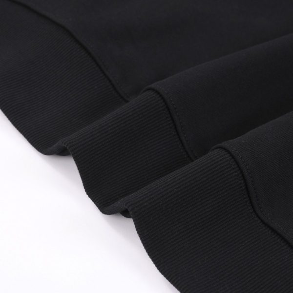 Sweatshirt Dior Black Oversized Logo Crewneck DO054 - Image 9