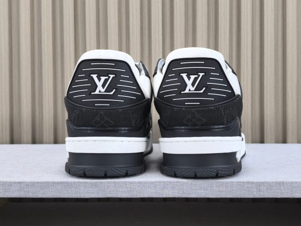 Louis Vuitton Trainer Black Rhinestone Sneakers - Image 8