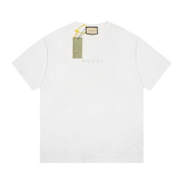 21873.jpg T-shirt Gucci Embossed White GC071 - Image 1