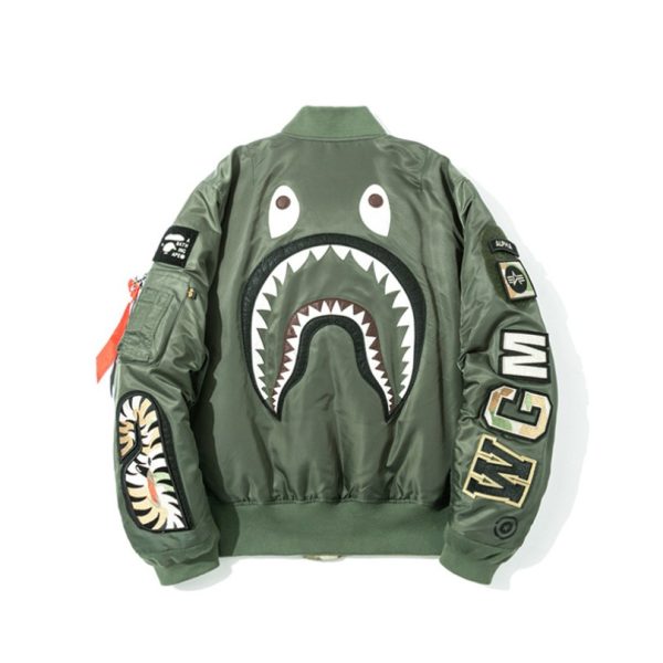 BAPE Green and Camo Bomber Jackets BP034 - Image 5