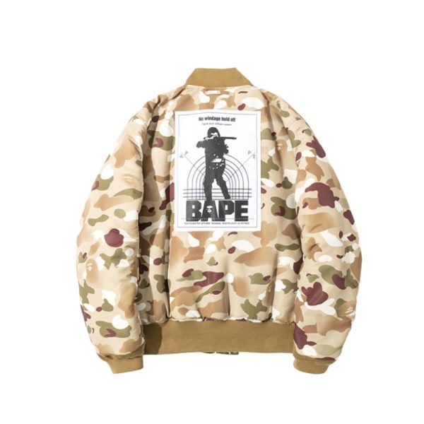 BAPE Green and Camo Bomber Jackets BP034 - Image 6
