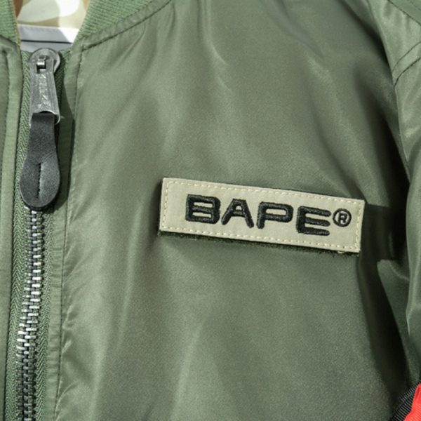 BAPE Green and Camo Bomber Jackets BP034 - Image 7