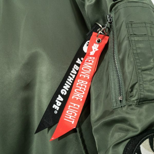 BAPE Green and Camo Bomber Jackets BP034 - Image 8