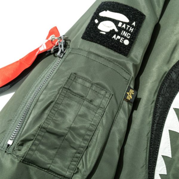 BAPE Green and Camo Bomber Jackets BP034 - Image 9
