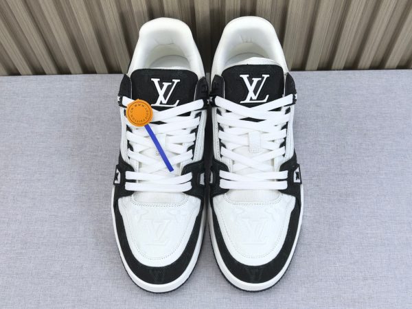 Louis Vuitton Trainer Black Rhinestone Sneakers - Image 9