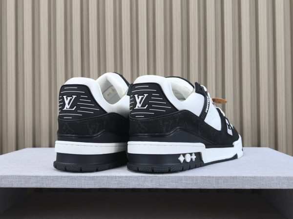 Louis Vuitton Trainer Black Rhinestone Sneakers - Image 11