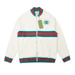 Gucci Jacket Full Zip GG Monogram Track White GC043
