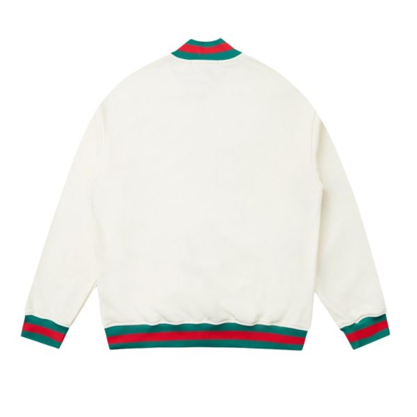 Gucci Jacket Full Zip GG Monogram Track White GC043 - Image 2