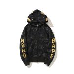 Hoodie BAPE NBHD Shark Full-Zip Black BP071 - Image 2