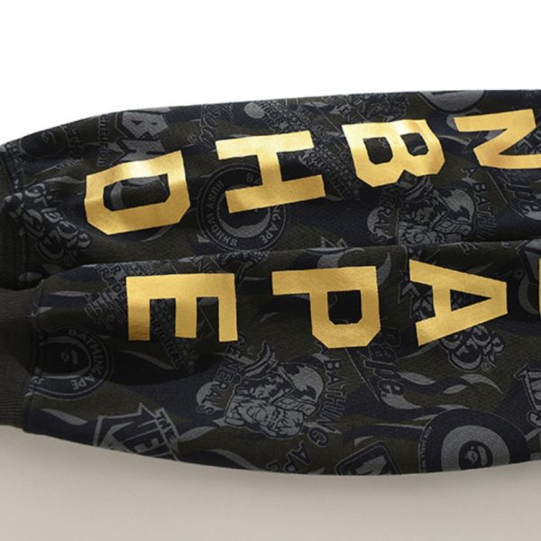 Hoodie BAPE NBHD Shark Full-Zip Black BP071 - Image 10