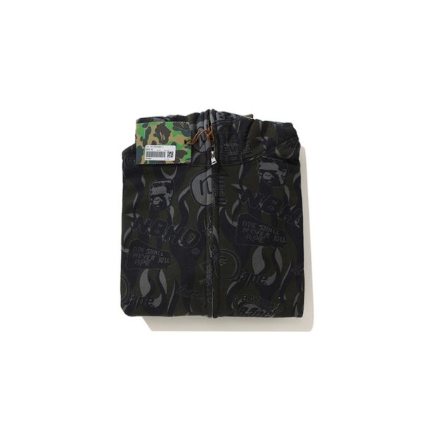 Hoodie BAPE NBHD Shark Full-Zip Black BP071 - Image 11