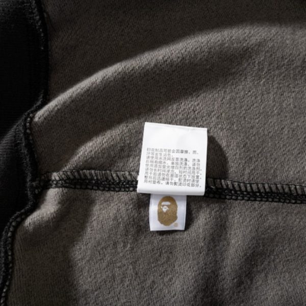 Hoodie BAPE Shark Logo Checkered Black BP046 - Image 11