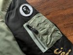 Jacket BAPE x OVO Loose Fit MA-1 Olive Drab - Image 10