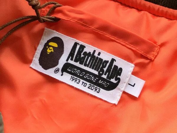 Jacket BAPE x OVO Loose Fit MA-1 Olive Drab - Image 16