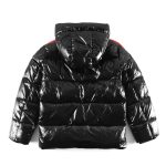 Jacket Puffer Moncler Black Hooded MCL015 - Image 2