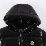 Jacket Puffer Moncler Black Hooded MCL015 - Image 4