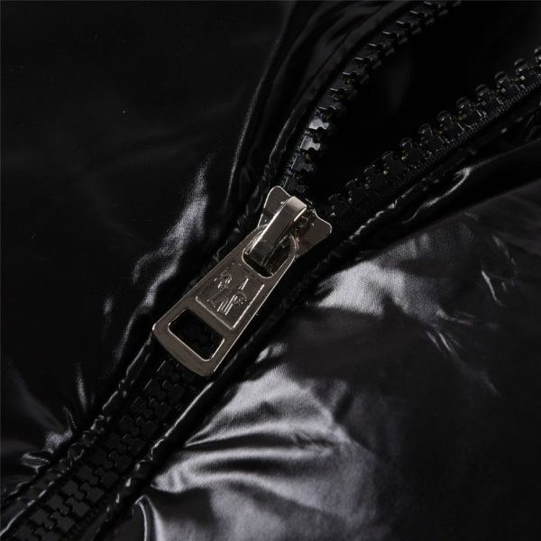 Jacket Puffer Moncler Black Hooded MCL015 - Image 5