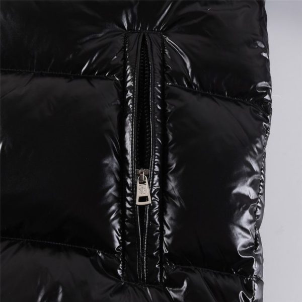 Jacket Puffer Moncler Black Hooded MCL015 - Image 6