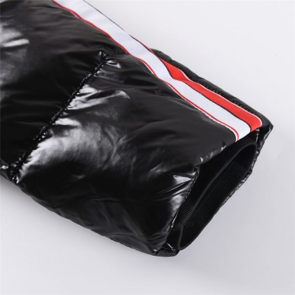 Jacket Puffer Moncler Black Hooded MCL015 - Image 7