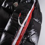 Jacket Puffer Moncler Black Hooded MCL015 - Image 8