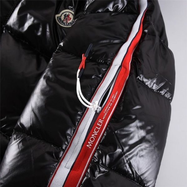 Jacket Puffer Moncler Black Hooded MCL015 - Image 8