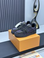 Louis Vuitton Trainer Black Multicolor Rhinestone - Image 3