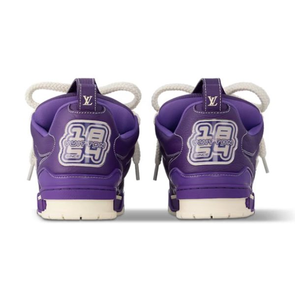 Sneakers Louis Vuitton SKATE Purple Leather Logo - Image 2