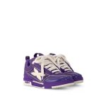 Sneakers Louis Vuitton SKATE Purple Leather Logo - Image 3
