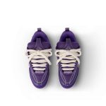 Sneakers Louis Vuitton SKATE Purple Leather Logo - Image 5