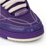 Sneakers Louis Vuitton SKATE Purple Leather Logo - Image 6