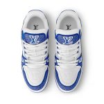 Louis Vuitton Trainer Blue Rhinestone Sneakers - Image 5