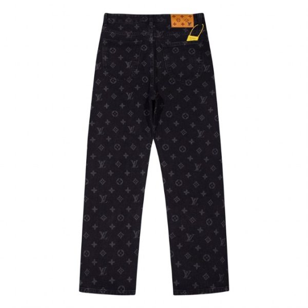 d100150_10430-1.jpg Louis Vuitton LV Monogram Denim Pants - Image 1