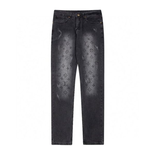 d100182_10399-1.jpg Louis Vuitton LV Faded Monogram Denim Pants - Image 1