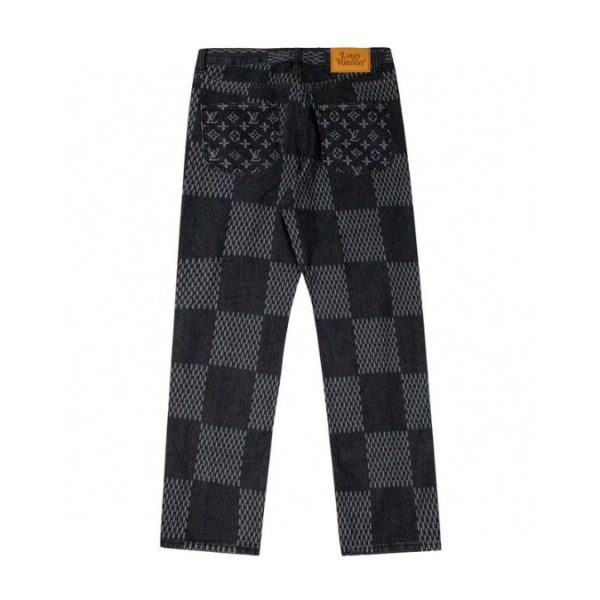 Louis Vuitton LV Patchwork Monogram Denim Pants - Image 2